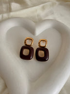 Coca Square Earrings