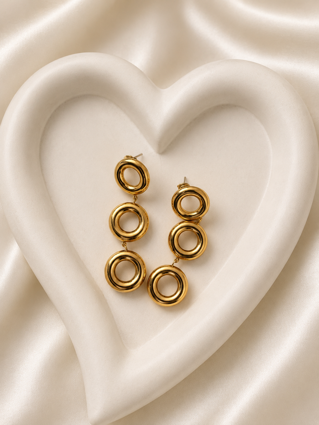 Triple Circle Earrings