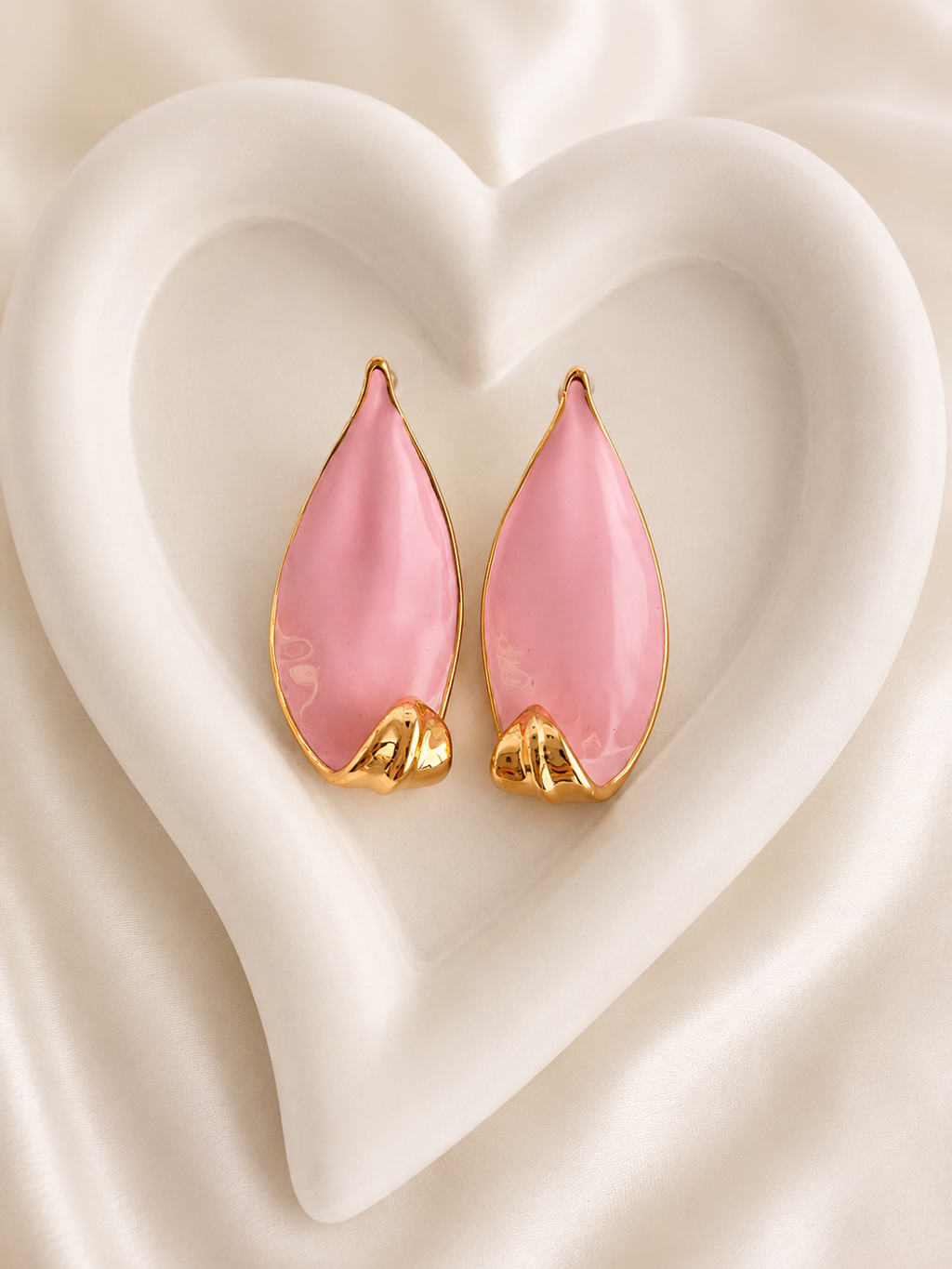 Pink Petal Earrings