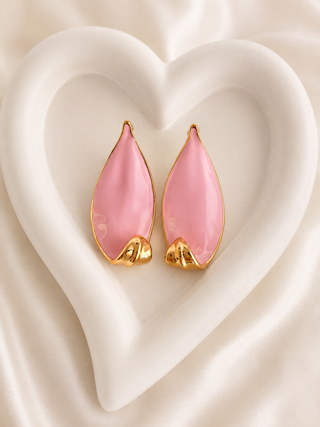 Pink Petal Earrings