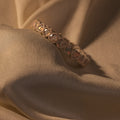 Amber Heart Crystal Eternity Gold Bangle - Buy Crystal Bangle Online India - Drattans