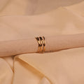 Bold Triple Twisted Gold Wrap Ring - Buy Statement Ring Online India - Drattans