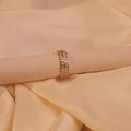 Double Row Crystal Pavé Eternity Gold Ring - Buy Eternity Ring Online India - Drattans