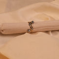 Double Silver Ball End Open Gold Stacking Ring - Buy Stacking Ring Online India - Drattans
