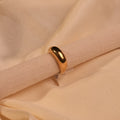 Polished Dome Chunky Gold Band Ring - Buy Gold Ring for Women Online India - Drattans