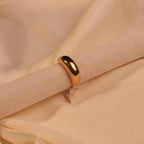 Polished Dome Chunky Gold Band Ring - Buy Gold Ring for Women Online India - Drattans