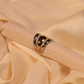 Triple Dome Mixed Metal Gold Silver Stacking Ring - Buy Stacking Rings Online India - Drattans